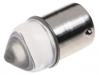81 р. Лампа светодиодная 12V R5W BA15s конус прозрачная линза LED 9 SMD 3030 White MISTAR MISTAR mis-132159  с доставкой в г. Майкоп. Увеличить фотографию 1