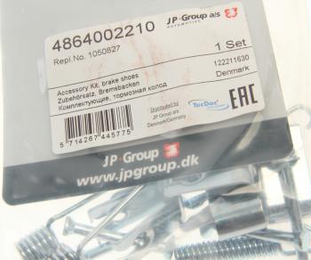 569 р. Ремкомплект NISSAN Micra (02-10) колодок тормозных задних JP JP 4864002210  с доставкой в г. Майкоп. Увеличить фотографию 2