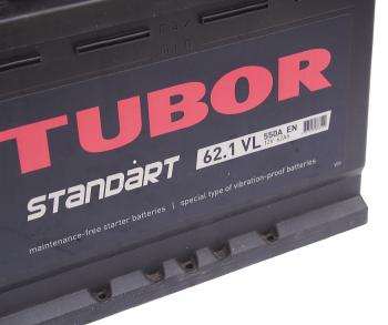 9 649 р. Аккумулятор TUBOR Standart 62Ач TUBOR 6ст62(1)  с доставкой в г. Майкоп. Увеличить фотографию 2