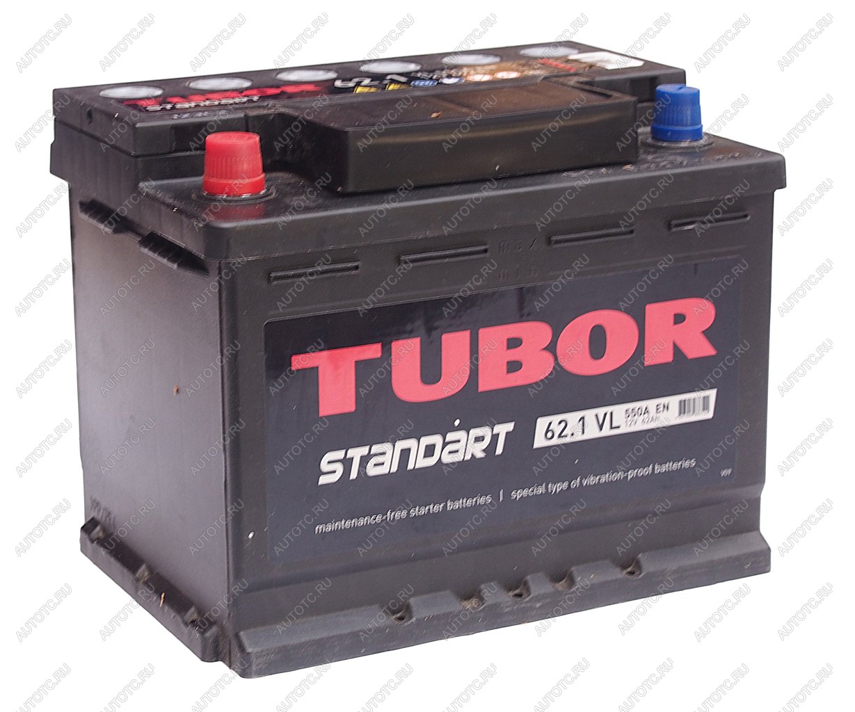 9 649 р. Аккумулятор TUBOR Standart 62Ач TUBOR 6ст62(1)  с доставкой в г. Майкоп