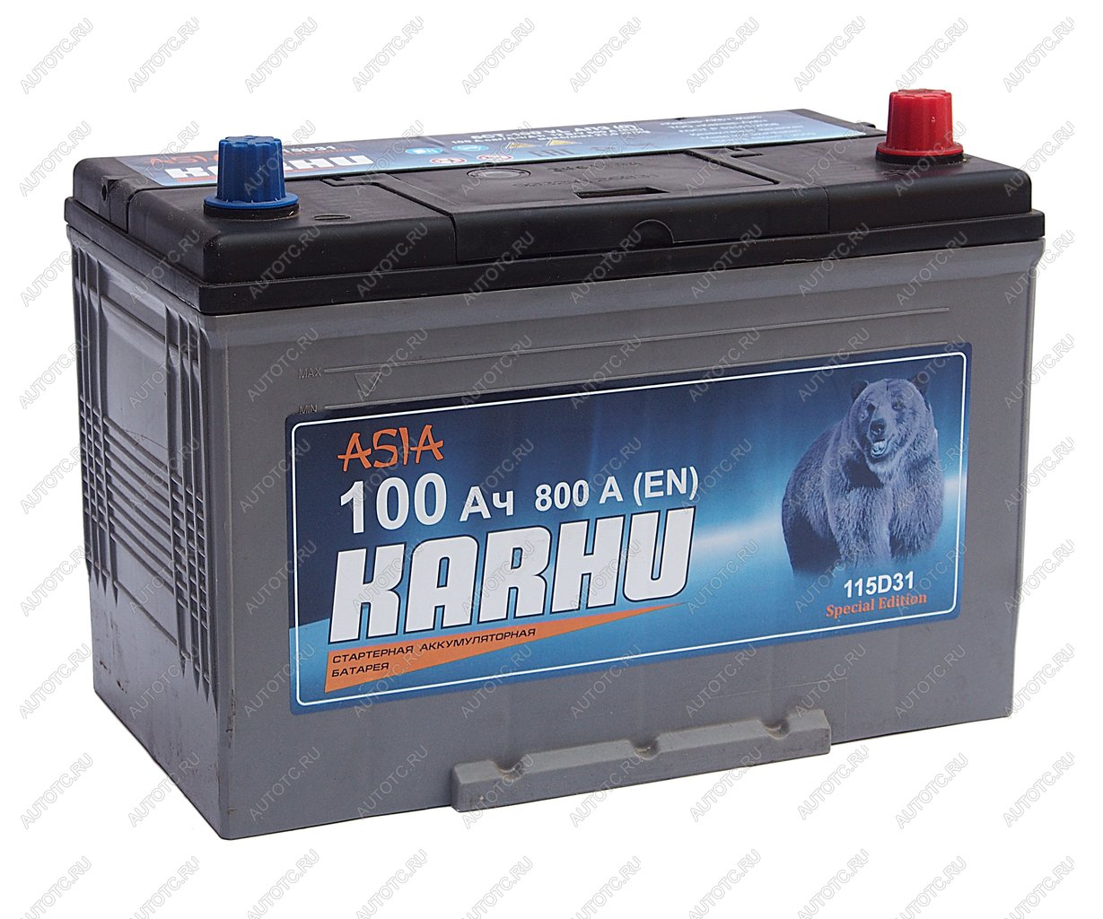 11 499 р. Аккумулятор KARHU 100Ач обратная полярность KARHU 6ст100(0)  с доставкой в г. Майкоп