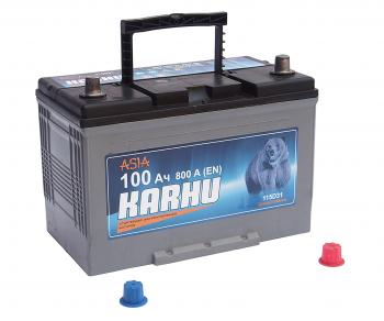 11 499 р. Аккумулятор KARHU 100Ач обратная полярность KARHU 6ст100(0)  с доставкой в г. Майкоп. Увеличить фотографию 2
