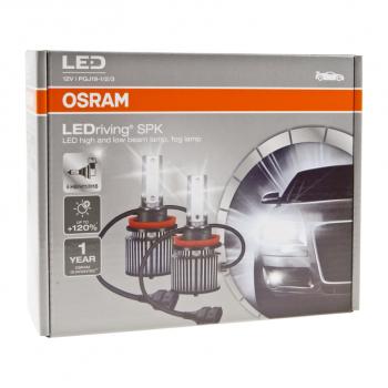 4 849 р. Лампа светодиодная 12V H8H11H16 PGJ19-123 +120% 6000K (2шт.) Led Cool White Ledriving SPK OSRAM OSRAM 64211dwspk  с доставкой в г. Майкоп. Увеличить фотографию 4