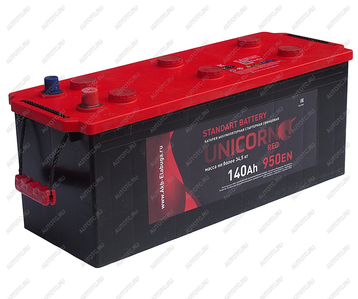 16 799 р. Аккумулятор UNICORN Red 140Ач UNICORN 6ст140(4)  с доставкой в г. Майкоп
