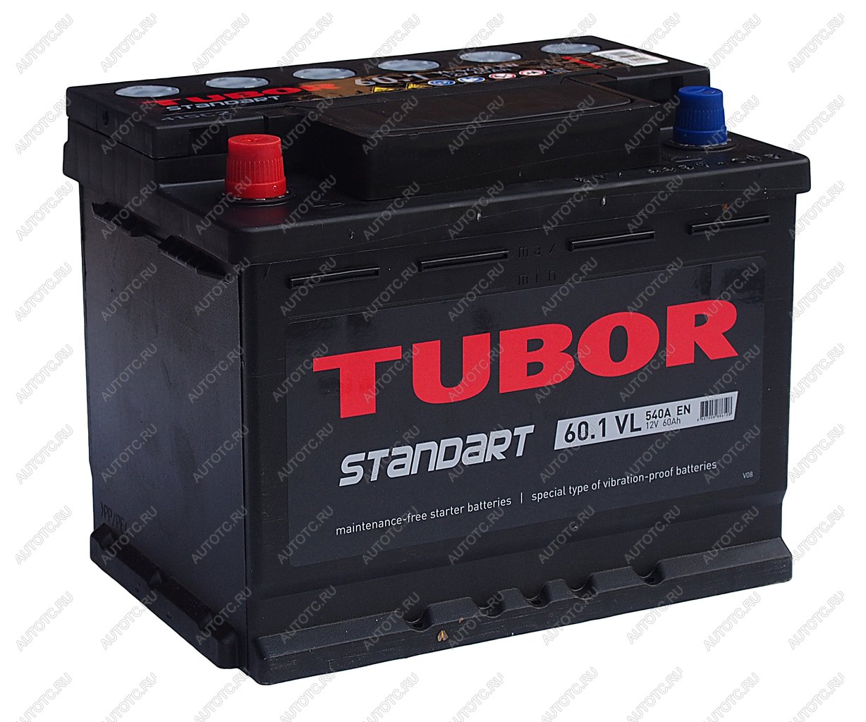 8 999 р. Аккумулятор TUBOR Standart 60Ач TUBOR 6ст60(1)  с доставкой в г. Майкоп