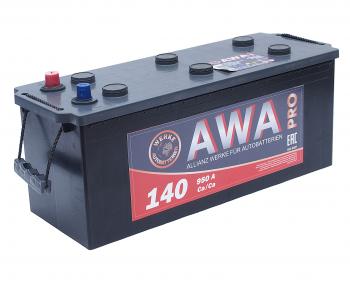 17 699 р. Аккумулятор AWA PRO 140Ач обратная полярность AWA 6ст140(3)  с доставкой в г. Майкоп. Увеличить фотографию 1