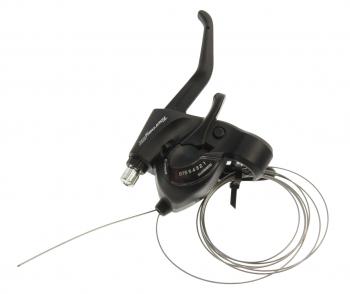 1 779 р. Шифтер велосипедный скоростной левый (8 скоростей) Tourney SHIMANO SHIMANO st-tx800-8r  с доставкой в г. Майкоп. Увеличить фотографию 1