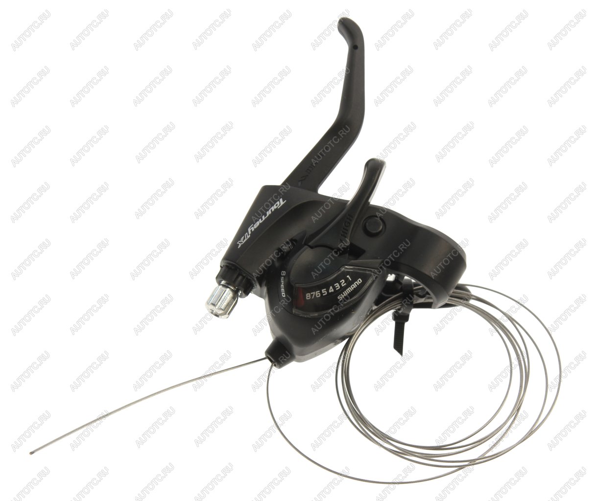 1 779 р. Шифтер велосипедный скоростной левый (8 скоростей) Tourney SHIMANO SHIMANO st-tx800-8r  с доставкой в г. Майкоп