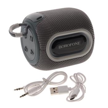 1 699 р. Колонка беспроводная bluetooth BOROFONE BOROFONE br39 grey  с доставкой в г. Майкоп. Увеличить фотографию 1