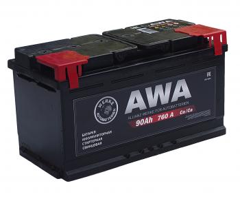 10 599 р. Аккумулятор AWA 90Ач AWA 6ст90(1)  с доставкой в г. Майкоп. Увеличить фотографию 1