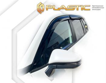 2 079 р. Дефлектора окон CA-Plastic  Toyota Corolla Cross  ZSG10,MXGA10,ZVG11,ZVG13,ZVG15,  (2021-2025) (серия Classic полупрозрачный)  с доставкой в г. Майкоп. Увеличить фотографию 2