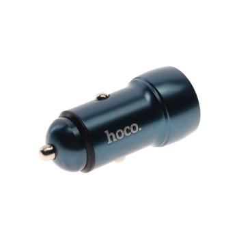 489 р. Устройство зарядное в прикуриватель 1USB + 1 Type C 12V HOCO HOCO z46a blue  с доставкой в г. Майкоп. Увеличить фотографию 2