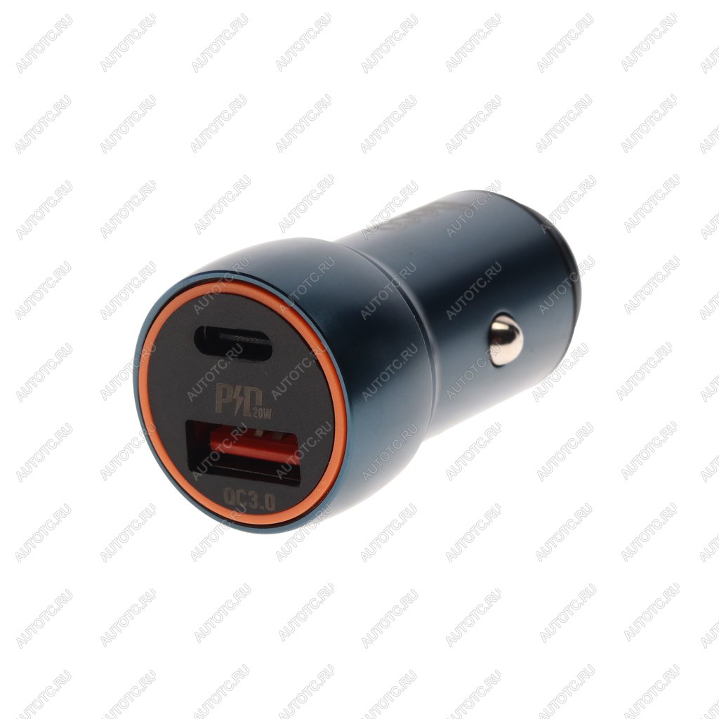 489 р. Устройство зарядное в прикуриватель 1USB + 1 Type C 12V HOCO HOCO z46a blue  с доставкой в г. Майкоп