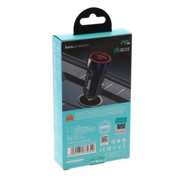 489 р. Устройство зарядное в прикуриватель 1USB + 1 Type C 12V HOCO HOCO z46a blue  с доставкой в г. Майкоп. Увеличить фотографию 5