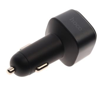 869 р. Устройство зарядное в прикуриватель с трансмиттером (bluetooth,hands free) HOCO HOCO e67 black  с доставкой в г. Майкоп. Увеличить фотографию 2