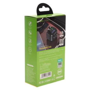869 р. Устройство зарядное в прикуриватель с трансмиттером (bluetooth,hands free) HOCO HOCO e67 black  с доставкой в г. Майкоп. Увеличить фотографию 5
