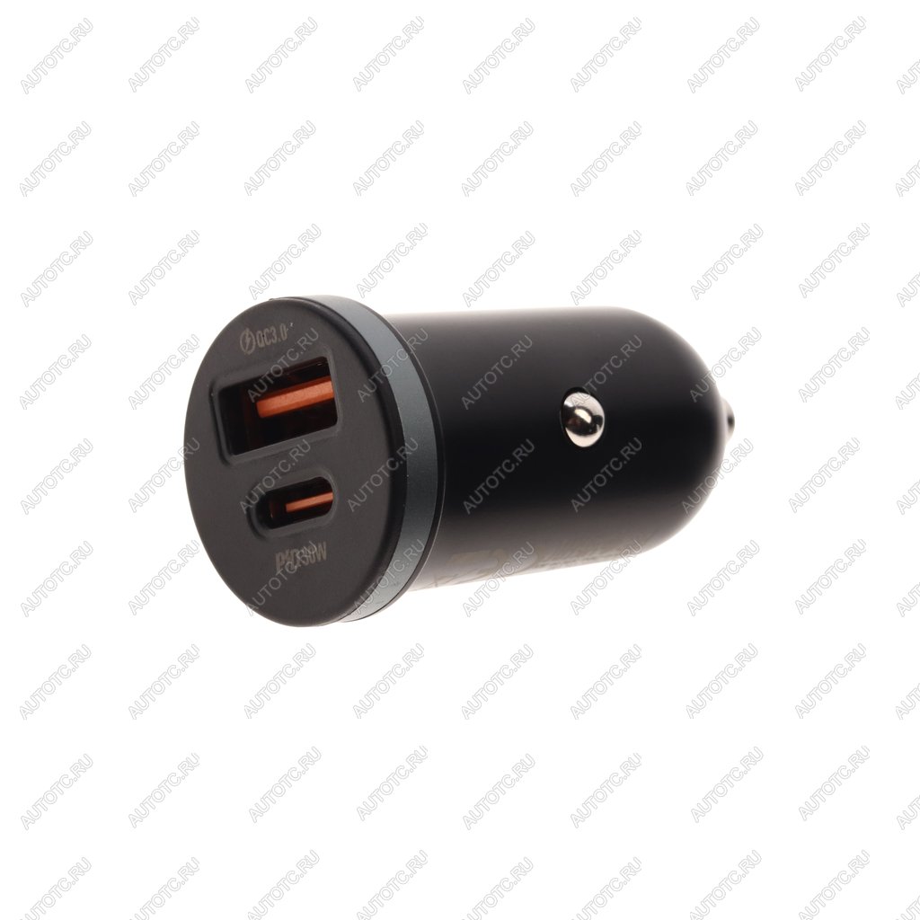319 р. Устройство зарядное в прикуриватель 1USB + 1 Type C 12V BOROFONE BOROFONE bz22 black  с доставкой в г. Майкоп