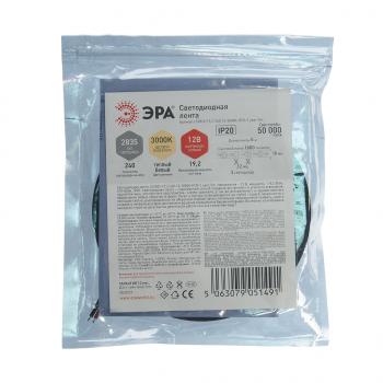 1 289 р. Лента светодиодная гибкая 19.2W 5м IP20 12V теплый белый ЭРА ЭРА ls2835 -19,2-240-12-3000k-ip20  с доставкой в г. Майкоп. Увеличить фотографию 4