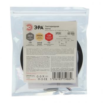 569 р. Лента светодиодная гибкая 9.6W 5м IP20 12V теплый белый ЭРА ЭРА ls2835 -9,6-120-12-3000k-ip20  с доставкой в г. Майкоп. Увеличить фотографию 2
