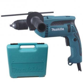 15 399 р. Дрель ударная 680Вт БЗП (кейс) MAKITA MAKITA hp1641fk  с доставкой в г. Майкоп. Увеличить фотографию 1