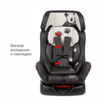 8 649 р. Автокресло детское 0-25кг (0+/I-II, 0-7лет) Диона SIGER Toyota Trafic (2001-2014) (серо-бежевое панда)  с доставкой в г. Майкоп. Увеличить фотографию 3