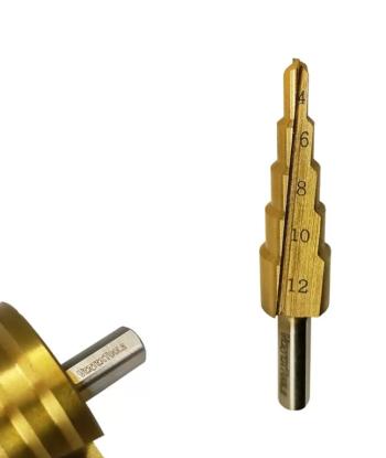 299 р. Сверло ступенчатое 4.0-12.0мм 9 ступеней VERTEXTOOLS VERTEXTOOLS 4-12  с доставкой в г. Майкоп. Увеличить фотографию 2