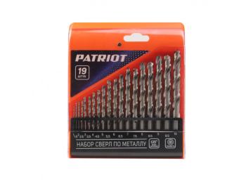 2 999 р. Набор сверл по металлу 1.0-10.0мм HSS (19шт.) PATRIOT PATRIOT 815010544  с доставкой в г. Майкоп. Увеличить фотографию 1