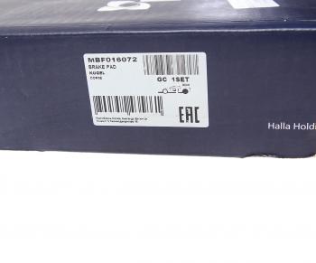 5 999 р. Колодки тормозные BPW SAF дисковые (с выточкой,оси SAF SKRB 9022K01SK7) (4шт.)MANDO MANDO mbf016072  с доставкой в г. Майкоп. Увеличить фотографию 4