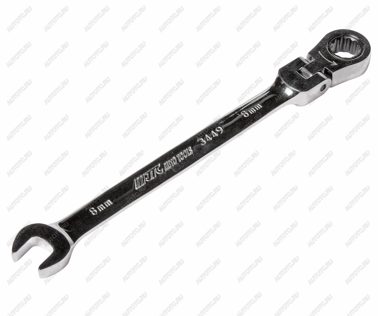 1 599 р. Ключ комбинированный 8х8мм трещоточный шарнирный JTC JTC TOOLS CO., LTD jtc-3449  с доставкой в г. Майкоп