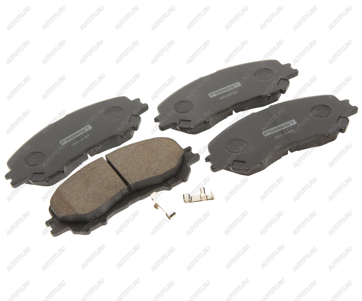 1 699 р. Колодки тормозные NISSAN Qashqai (14-) передние (4шт.) FEBEST FEBEST 0201-j11ef  с доставкой в г. Майкоп