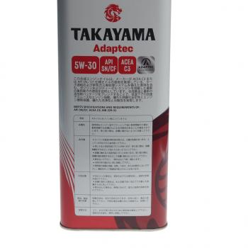 2 899 р. Масло моторное Adaptec C3 5W30 синт.4л TAKAYAMA TAKAYAMA 6056086  с доставкой в г. Майкоп. Увеличить фотографию 3
