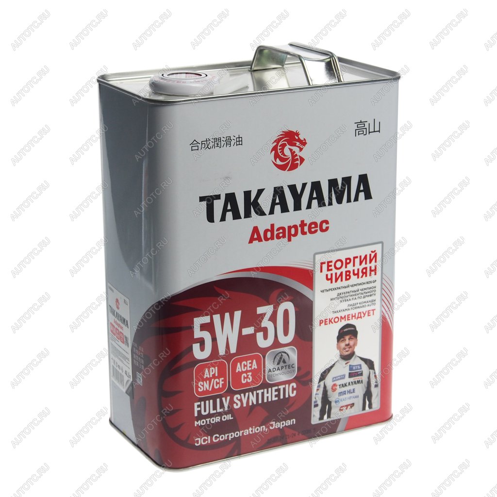 2 899 р. Масло моторное Adaptec C3 5W30 синт.4л TAKAYAMA TAKAYAMA 6056086  с доставкой в г. Майкоп