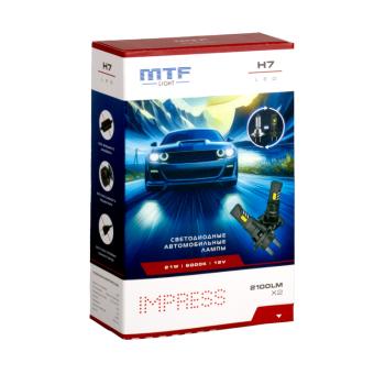 3 199 р. Лампа светодиодная 12V H7 PX26d бокс (2шт.) MTF MTF ht07k6  с доставкой в г. Майкоп. Увеличить фотографию 1