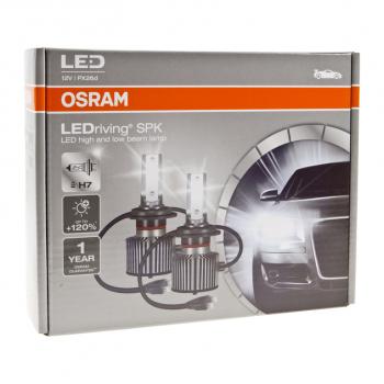 4 849 р. Лампа светодиодная 12V H7 PX26d +120% 6000K (2шт.) Led Cool White Ledriving SPK OSRAM OSRAM 64210dwspk  с доставкой в г. Майкоп. Увеличить фотографию 4