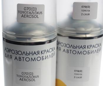 1 649 р. Краска TOYOTA LEXUS 070(D) аэрозоль 400мл 2-х компонентная PODKRASKA PODKRASKA 070(d) аэрозоль  с доставкой в г. Майкоп. Увеличить фотографию 2