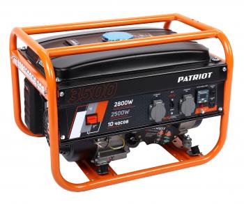 28 749 р. Бензогенератор 2.8кВт 4такт. расх.= 1.956лч. бак=15л PATRIOT PATRIOT grs 3500  с доставкой в г. Майкоп. Увеличить фотографию 3
