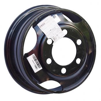8 799 р. Диск колесный ГАЗ-3307,3309 ПАЗ-3205 (6 шпилек) без кольца чёрный (ОАО ГАЗ) GAZ 3307-3101015-10  с доставкой в г. Майкоп. Увеличить фотографию 2