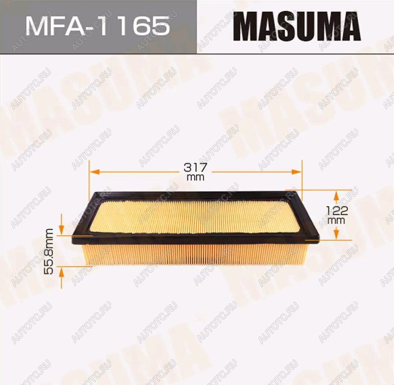 899 р. Фильтр воздушный TOYOTA MASUMA MASUMA mfa-1165  с доставкой в г. Майкоп