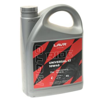 2 099 р. Масло моторное для 4-х тактных двигателей RIDE UNIVERSAL 4T M-A2 10W40 псинт.4л MOTO LAVR LAVR ln7746  с доставкой в г. Майкоп. Увеличить фотографию 1