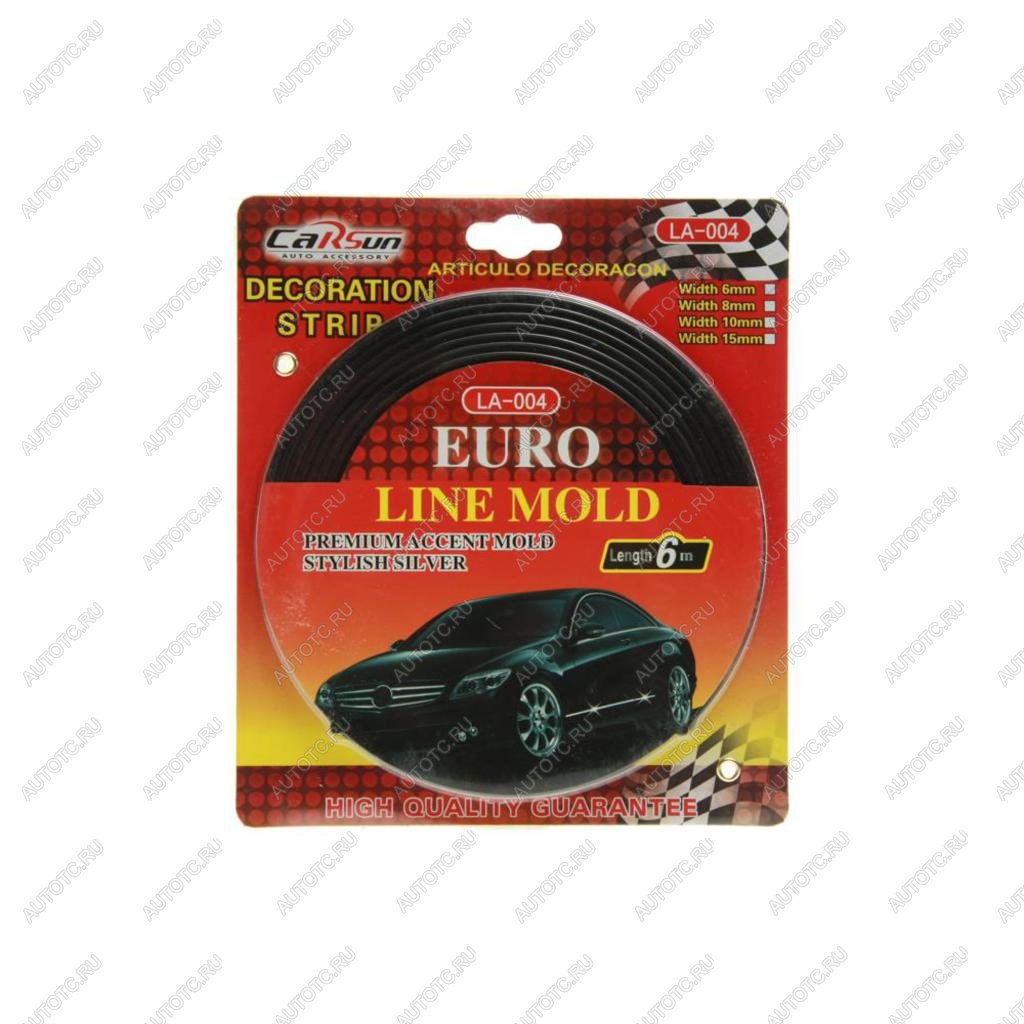 221 р. Молдинг самоклеющийся 6мм х6м черный (блистер) CARSUN CARSUN la-004 6mm (bk)  с доставкой в г. Майкоп