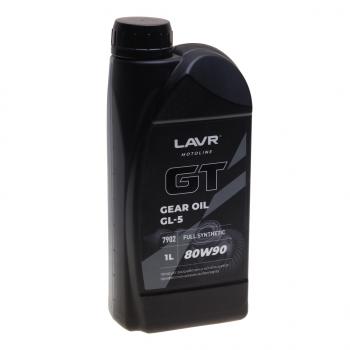 989 р. Масло трансмиссионное GT GEAR OIL GL-5 80W90 синт.1л MOTO LAVR LAVR ln7902  с доставкой в г. Майкоп. Увеличить фотографию 1