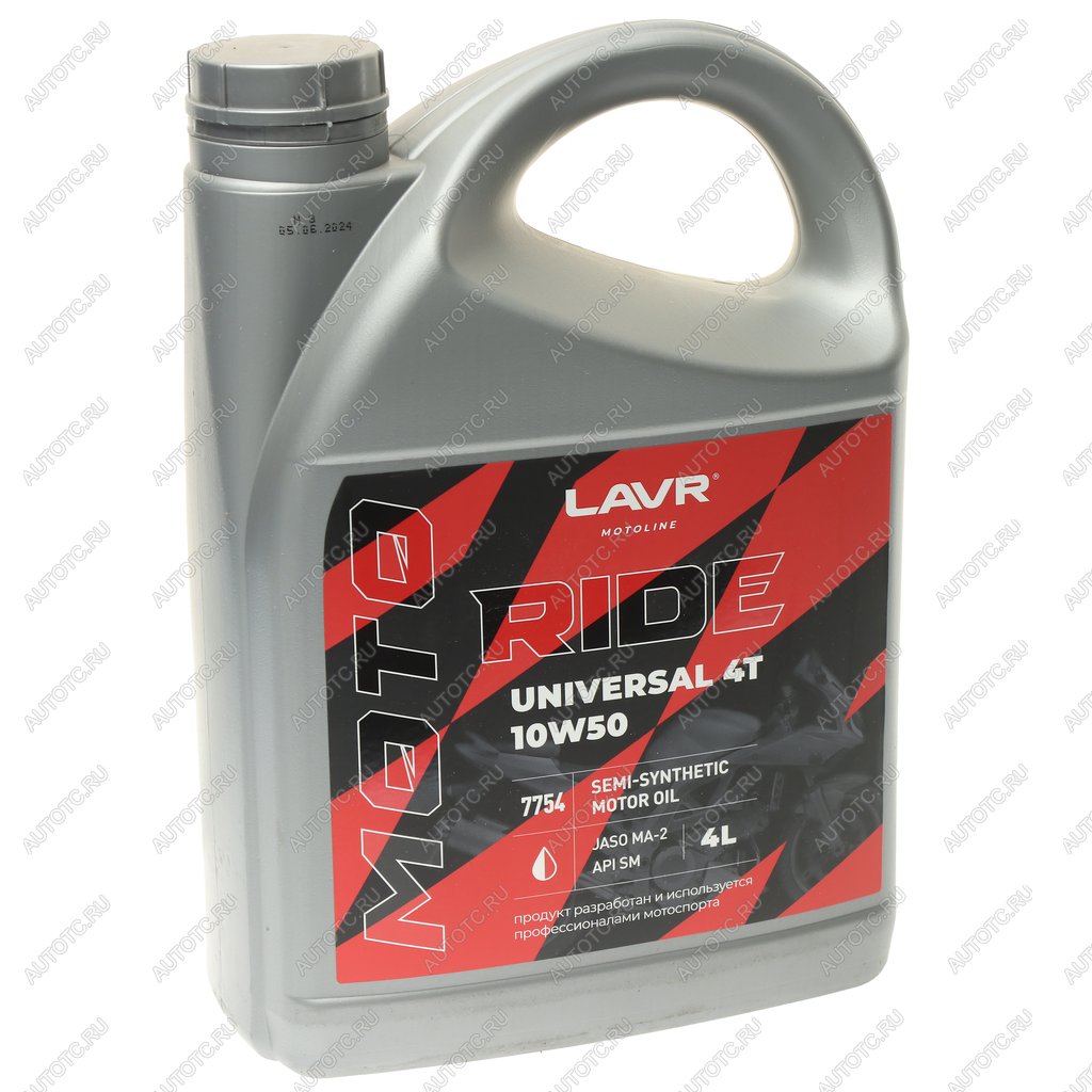 3 099 р. Масло моторное для 4-х тактных двигателей RIDE UNIVERSAL 4T M-A2 10W50 псинт.4л MOTO LAVR LAVR ln7754  с доставкой в г. Майкоп