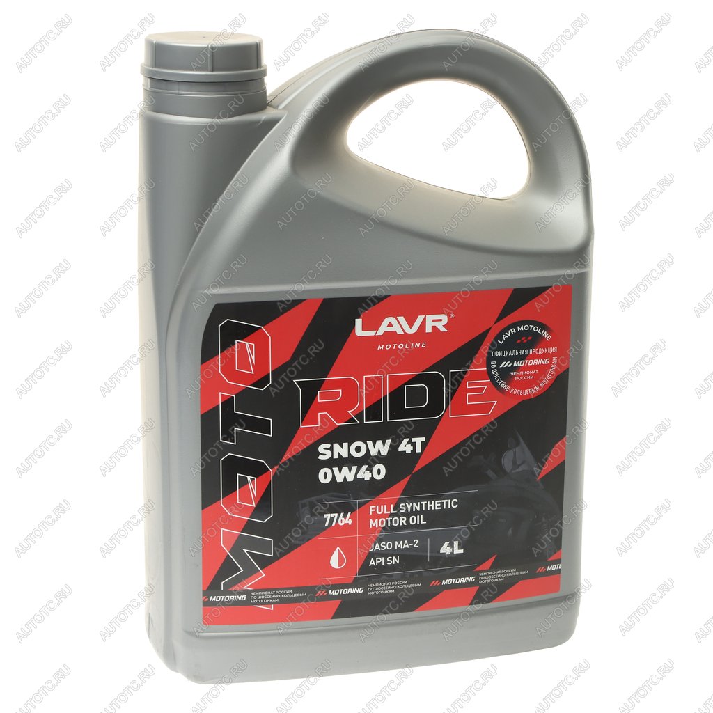 5 349 р. Масло моторное для 4-х тактных двигателей RIDE SNOW 4T MA-2 0W40 синт.4л MOTO LAVR LAVR ln7764  с доставкой в г. Майкоп
