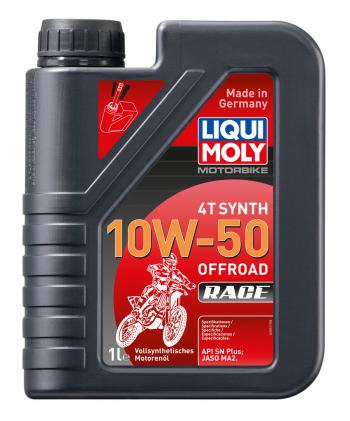 1 799 р. Масло моторное для 4-х тактных двигателей OFFROAD RACE SYNTH 4T 10W50 синт.1л LIQUI MOLY LIQUI MOLY 3051  с доставкой в г. Майкоп. Увеличить фотографию 1