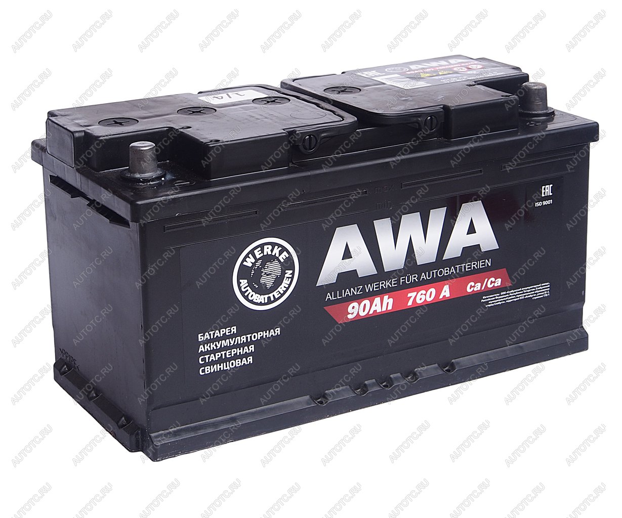 10 599 р. Аккумулятор AWA 90Ач обратная полярность AWA 6ст90(0)  с доставкой в г. Майкоп