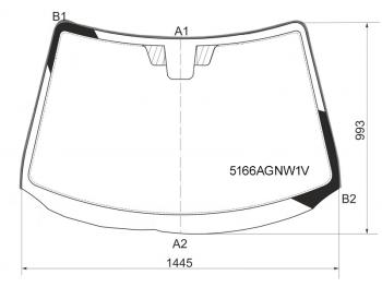 6 899 р. Стекло лобовое (Молдинг) Mazda 3 06-09 FUYAO 5166AGNW1V  с доставкой в г. Майкоп. Увеличить фотографию 1