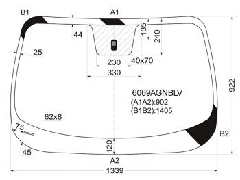 5 649 р. Стекло лобовое Nissan Juke 10-20 FUYAO 6069AGNBLV  с доставкой в г. Майкоп. Увеличить фотографию 1