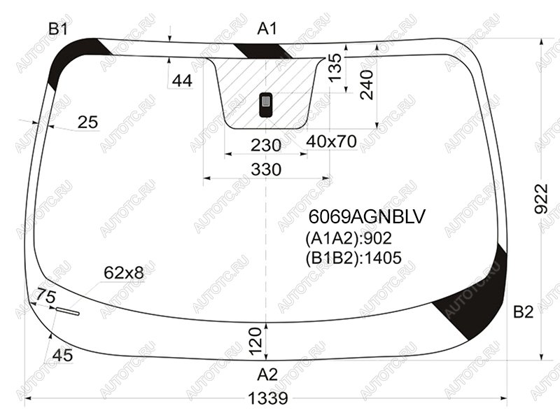 5 649 р. Стекло лобовое Nissan Juke 10-20 FUYAO 6069AGNBLV  с доставкой в г. Майкоп