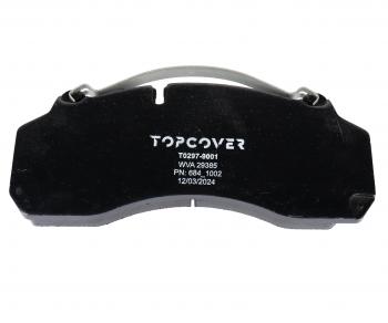 8 449 р. Колодки тормозные SITRAK HOWO передниезадние (4шт.) TOPCOVER TOPCOVER t0297-9001  с доставкой в г. Майкоп. Увеличить фотографию 4