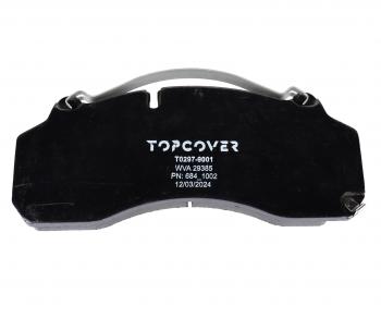 8 449 р. Колодки тормозные SITRAK HOWO передниезадние (4шт.) TOPCOVER TOPCOVER t0297-9001  с доставкой в г. Майкоп. Увеличить фотографию 2